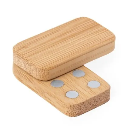 Cadeau d'Entreprise Antistress Écologique en Bambou - Bover Matières : grès Couleurs : bleu goodies publicitaire événementiel