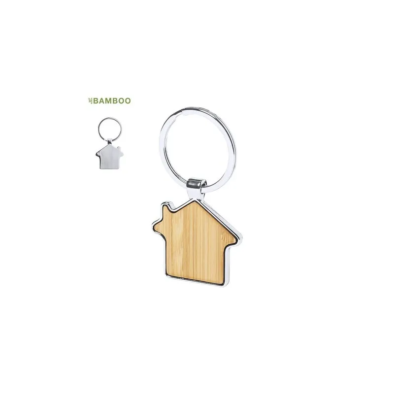 Porte-Clés Publicitaires Personnalisés Cutum Matières : PET recyclé Couleurs : pierre