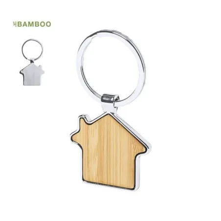 Porte-Clés Publicitaires Personnalisés Cutum Matières : PET recyclé Couleurs : pierre