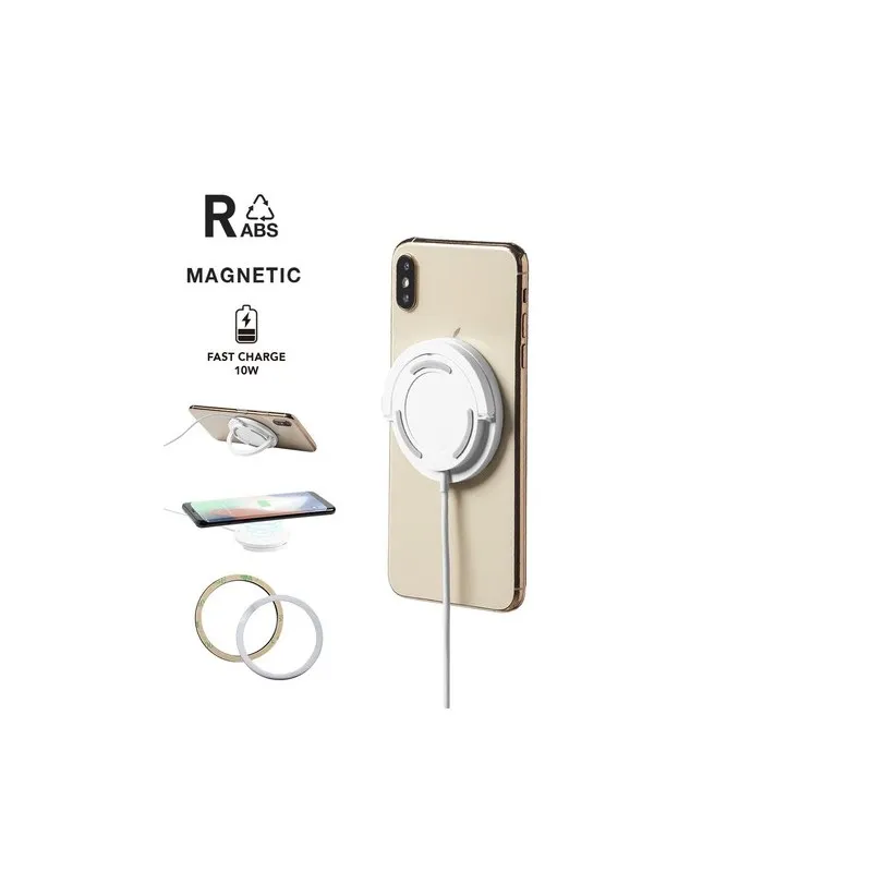 Chargeur Écologique Pratique Personnalisé Pas Cher - Dixlem RCS Matières : PET recyclé Couleurs : bleu personnalisable avec votr