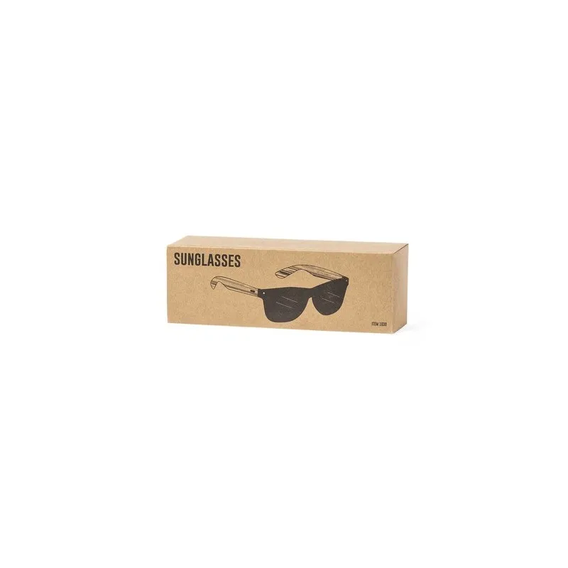 Lunettes de soleil personnalisées UV400 pas cher - Graham Matières : ABS recyclé Couleurs : noir livraison express 24h 48h