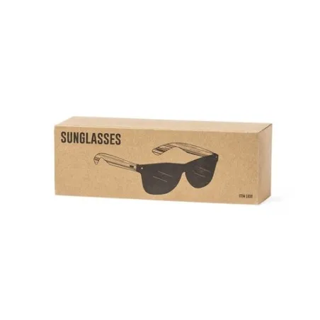 Lunettes de soleil personnalisées UV400 pas cher - Graham Matières : ABS recyclé Couleurs : noir livraison express 24h 48h