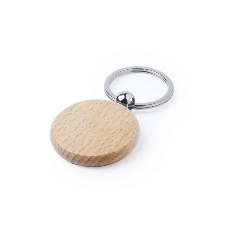 Porte-clés éco-friendly en bois personnalisable Pelton Matières : coton recyclé Couleurs : noir objet promo petit budget