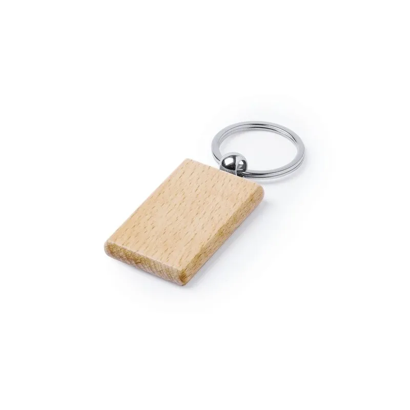 Porte-clés éco-friendly en bois personnalisable Pelton Matières : coton recyclé Couleurs : gris cadeau entreprise pas cher