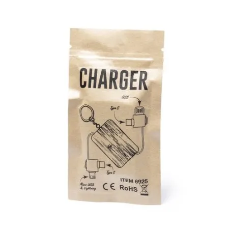 Câble de Charge Pratique Écologique Personnalisé pas cher Rusell Matières : coton recyclé Couleurs : bleu marine livraison expre