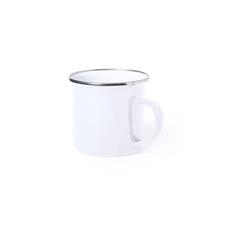 Mug Vintage Personnalisable Kirpal Matières : grès Couleurs : blanc goodies personnalisé en stock
