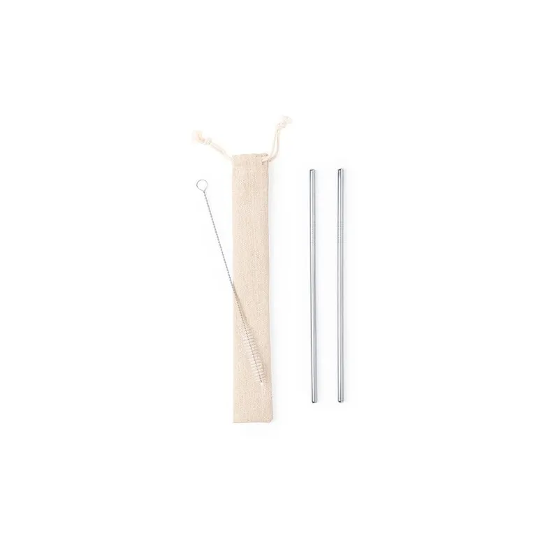 Set Paille Kalux : Pailles Réutilisables en Acier Inoxydable