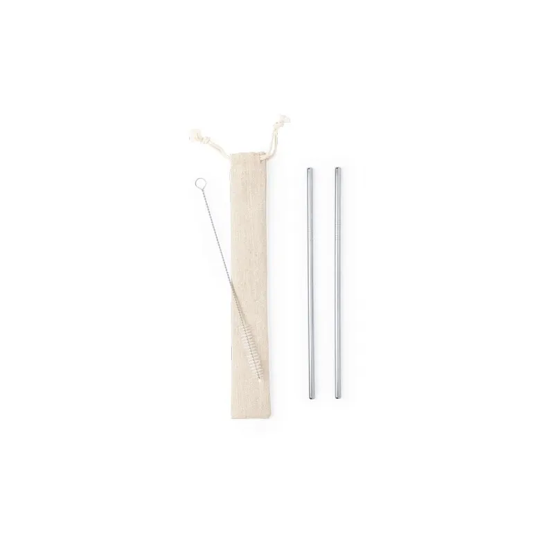 Set Paille Kalux : Pailles Réutilisables en Acier Inoxydable