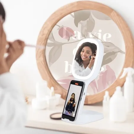 Miroir Multifonction Personnalisé pas cher Marchox Matières : polypropylène (PP) Couleurs : noir objet promotionnel éco-responsa