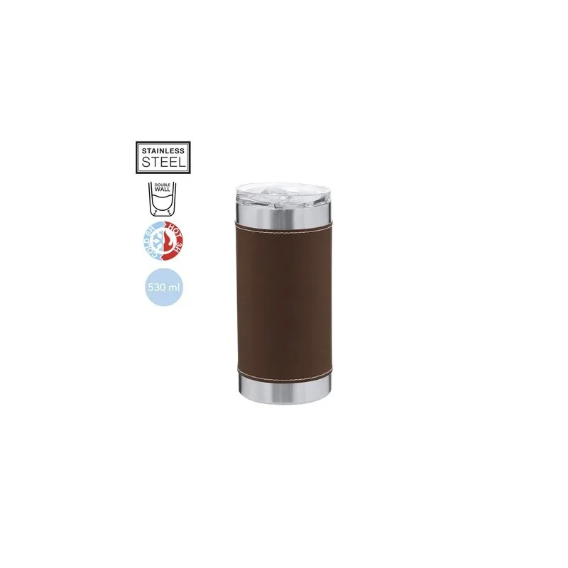 Verre thermique personnalisé pas cher Hulpex Matières : carton recyclé Couleurs : bleu clair objet promotionnel éco-responsable