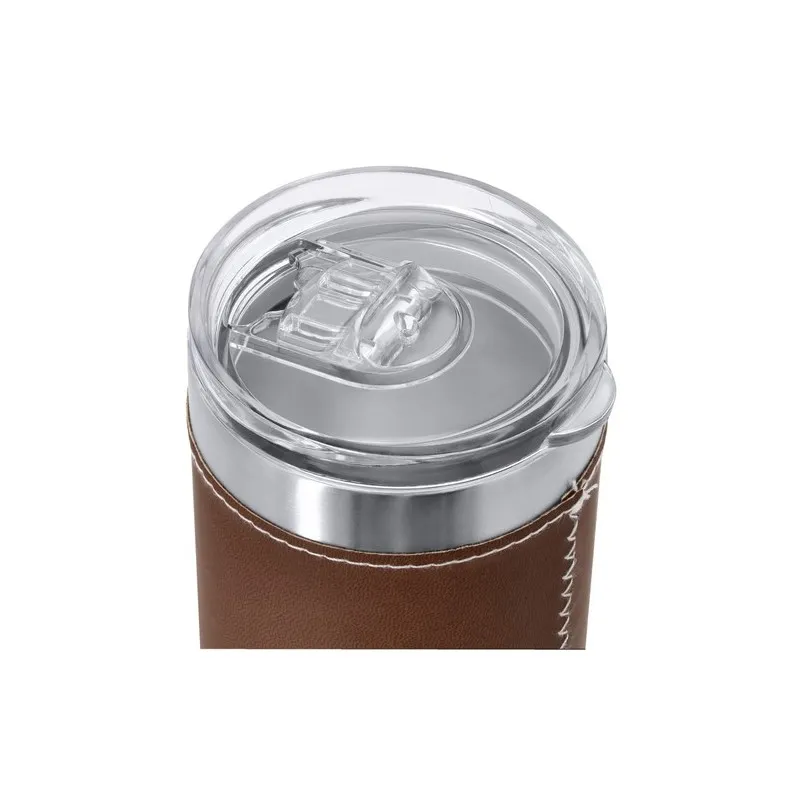 Verre thermique personnalisé pas cher Hulpex Matières : carton recyclé Couleurs : bleu clair marquage couleur éclatante