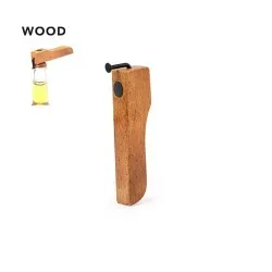 Ouvre Bouteille Pratique Personnalisé pas cher Clasinger Matières : bambou Couleurs : noir