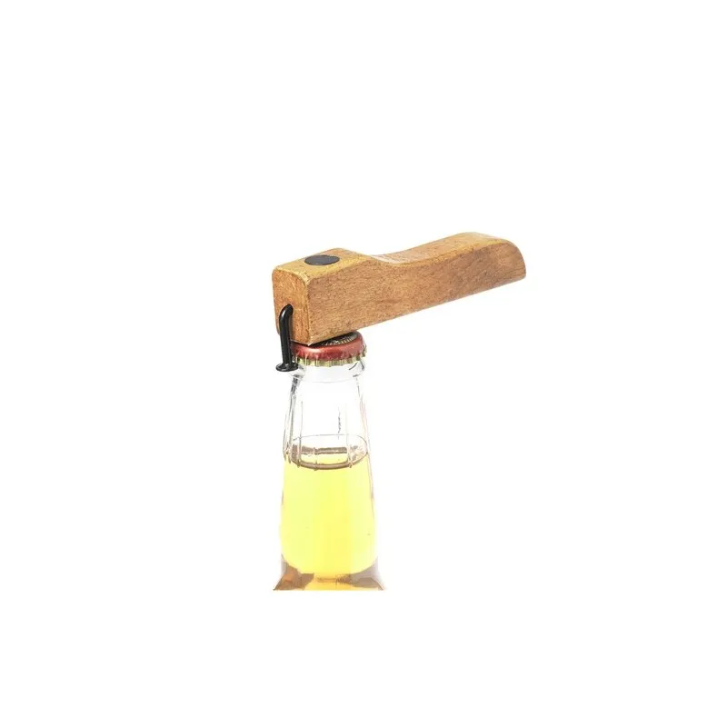 Ouvre Bouteille Pratique Personnalisé pas cher Clasinger Matières : bambou Couleurs : noir goodies publicitaire événementiel