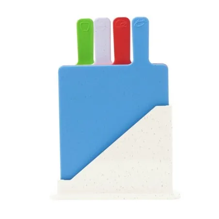 Set Personnalisé de Planche à Découper Miquelson Matières : bambou Couleurs : rouge personnalisable avec votre logo