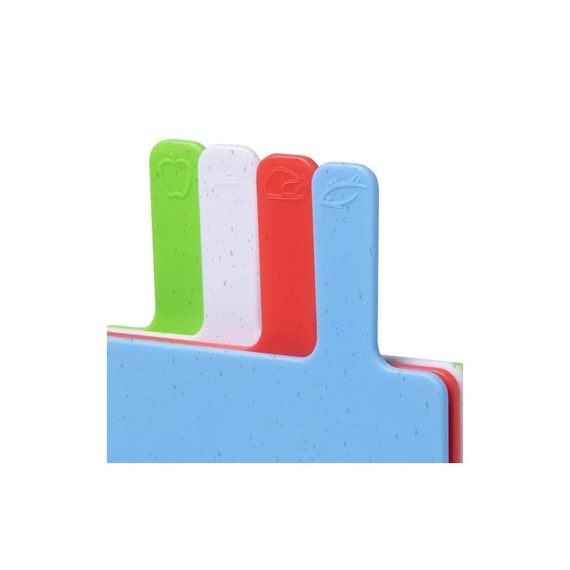 Set Personnalisé de Planche à Découper Miquelson Matières : bambou Couleurs : rouge marquage laser ultra précis