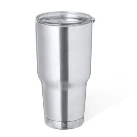 Mug Isotherme Écologique Personnalisé Thermique Atinger pas cher Matières : bambou Couleurs : orange