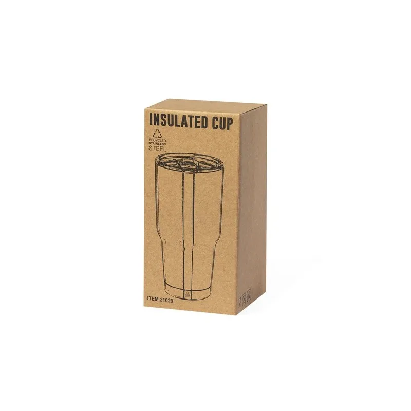 Mug Isotherme Écologique Personnalisé Thermique Atinger pas cher Matières : bambou Couleurs : orange marquage laser ultra précis