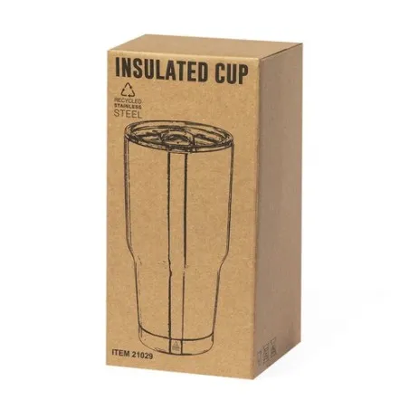Mug Isotherme Écologique Personnalisé Thermique Atinger pas cher Matières : bambou Couleurs : orange livraison express 24h 48h