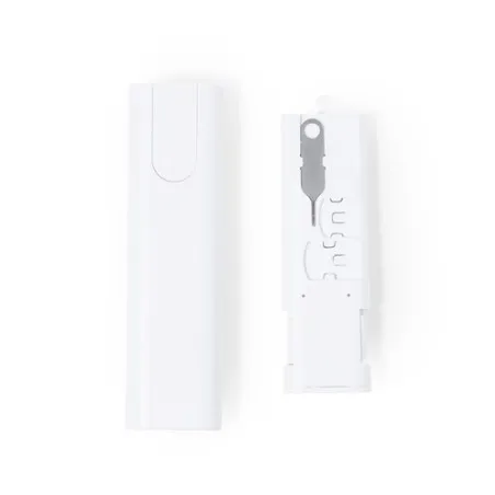 Set de Câbles Adaptateurs Personnalisés Économiques Tich Matières : ABS recyclé Couleurs : bleu marquage laser ultra précis