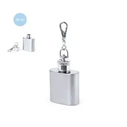 Porte-Clés Publicitaire Écologique Flacon - Deneb Matières : PU Couleurs : blanc 2