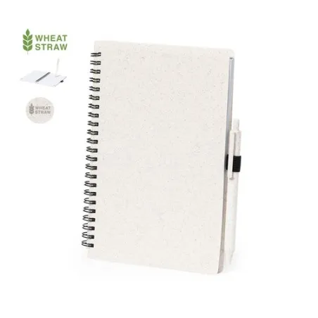 Cahier Écologique et Stylo Personnalisé - Pas Cher Emily Matières : carton recyclé personnalisable avec votre logo