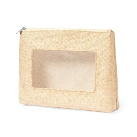 Trousse de Toilette Personnalisable Écologique Flumit Matières : coton Taille textile : M Couleurs : blanc