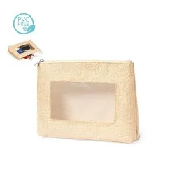 Trousse de Toilette Personnalisable Écologique Flumit Matières : coton Taille textile : M Couleurs : blanc 2