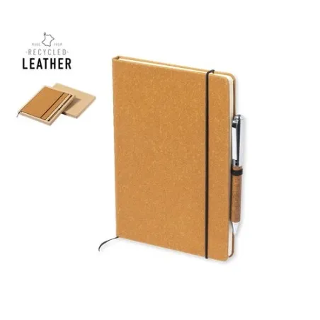 Set Écologique Personnalisé de Cahier et Stylo Nauthax Matières : coton Taille textile : L Couleurs : blanc