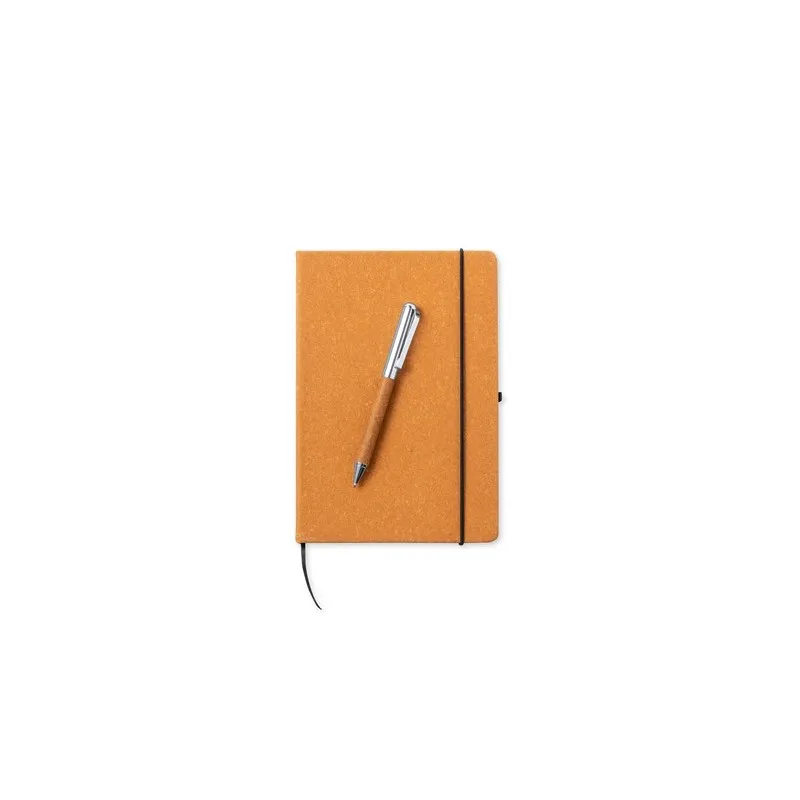 Set Écologique Personnalisé de Cahier et Stylo Nauthax Matières : coton Taille textile : L Couleurs : blanc personnalisation rap