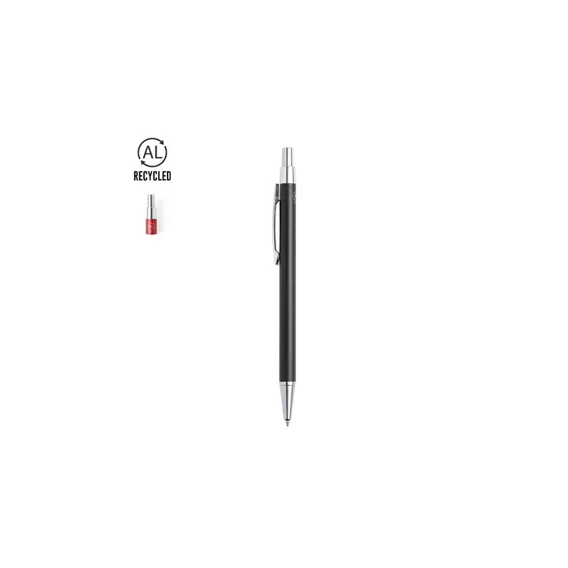 Stylo Écologique Personnalisable Paterson Matières : acier inoxydable Couleurs : noir marquage laser ultra précis