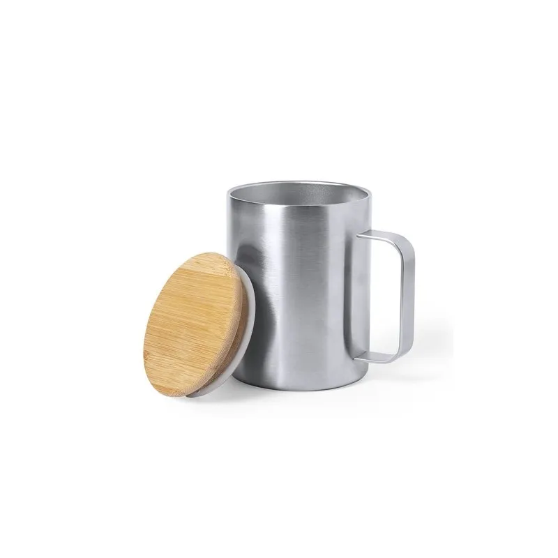 Tasse Thermique Éco-Design Personnalisée - Ricaly Couleurs : noir cadeau entreprise pas cher