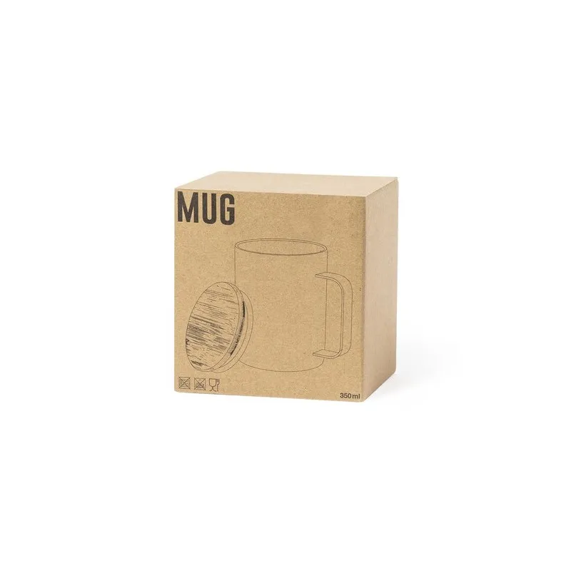 Tasse Thermique Éco-Design Personnalisée - Ricaly Couleurs : noir marquage laser ultra précis