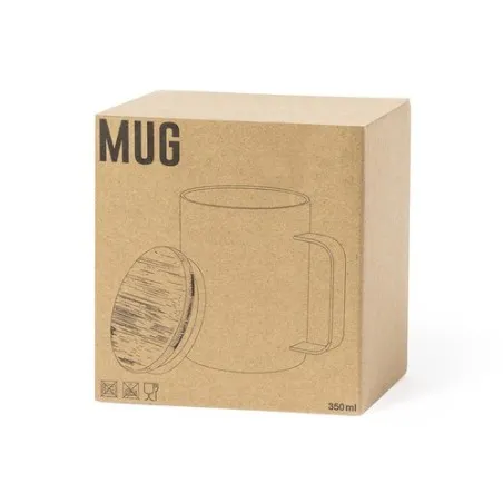 Tasse Thermique Éco-Design Personnalisée - Ricaly Couleurs : noir marquage laser ultra précis