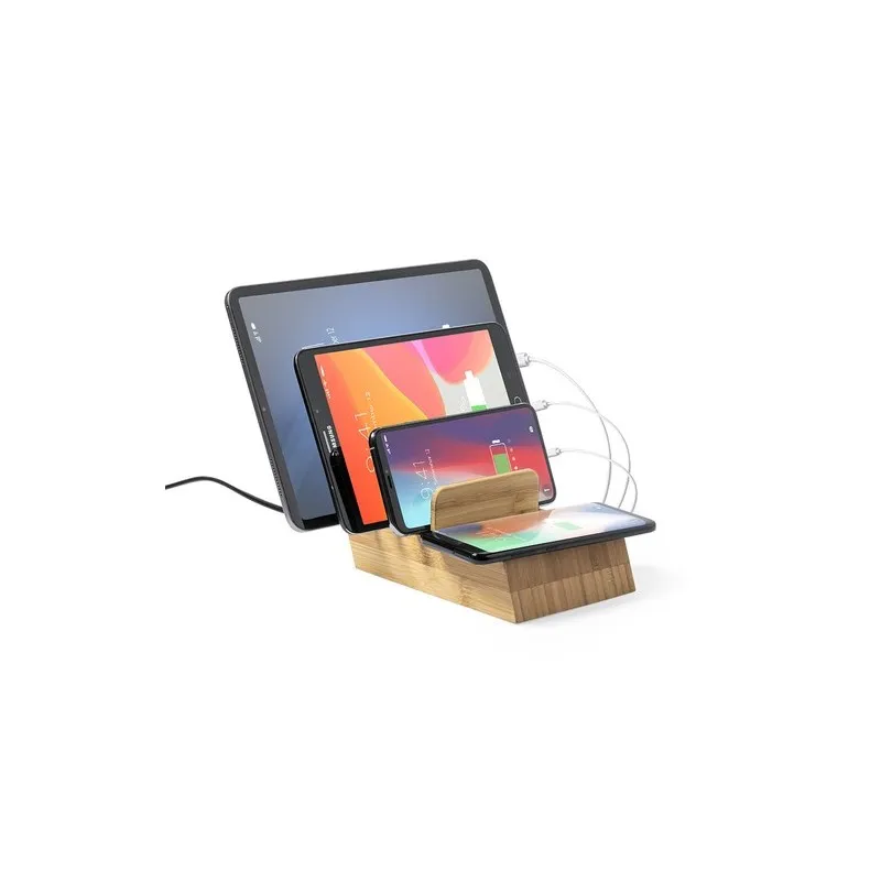 Chargeur Écologique et Pratique Personnalisé Pas Cher - Lupint Couleurs : blanc Matières : polyester recyclé goodies publicitair