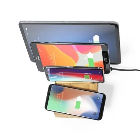 Chargeur Écologique et Pratique Personnalisé Pas Cher - Lupint Couleurs : blanc Matières : polyester recyclé impression haute dé