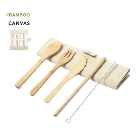 Set Couverts Corpax en Bambou Écologique