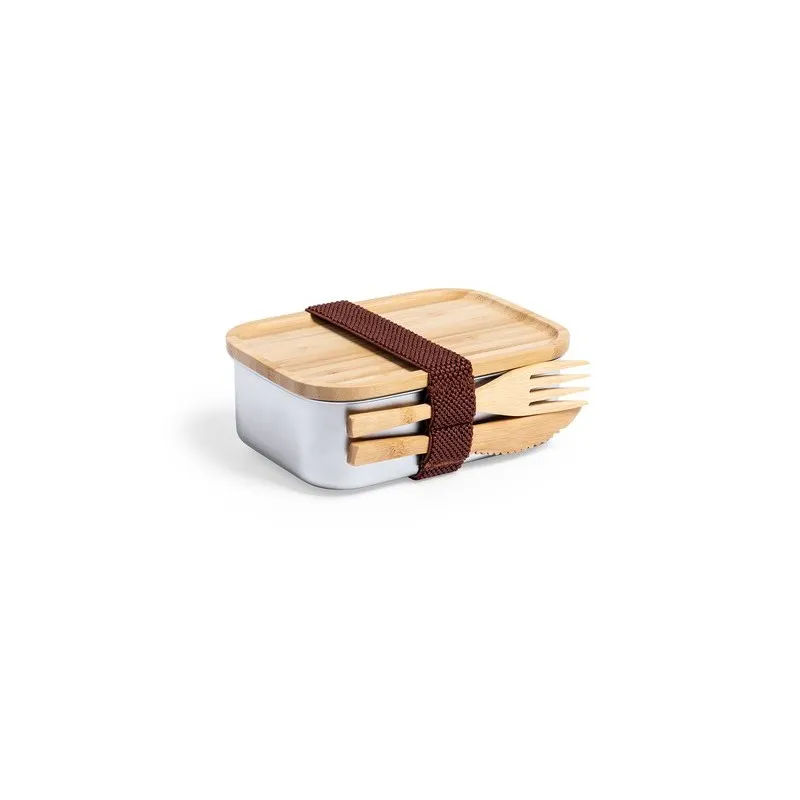 Gamelle Écologique Personnalisée - Lunch Box pas cher Sariul Matières : bambou Couleurs : naturel personnalisable avec votre log