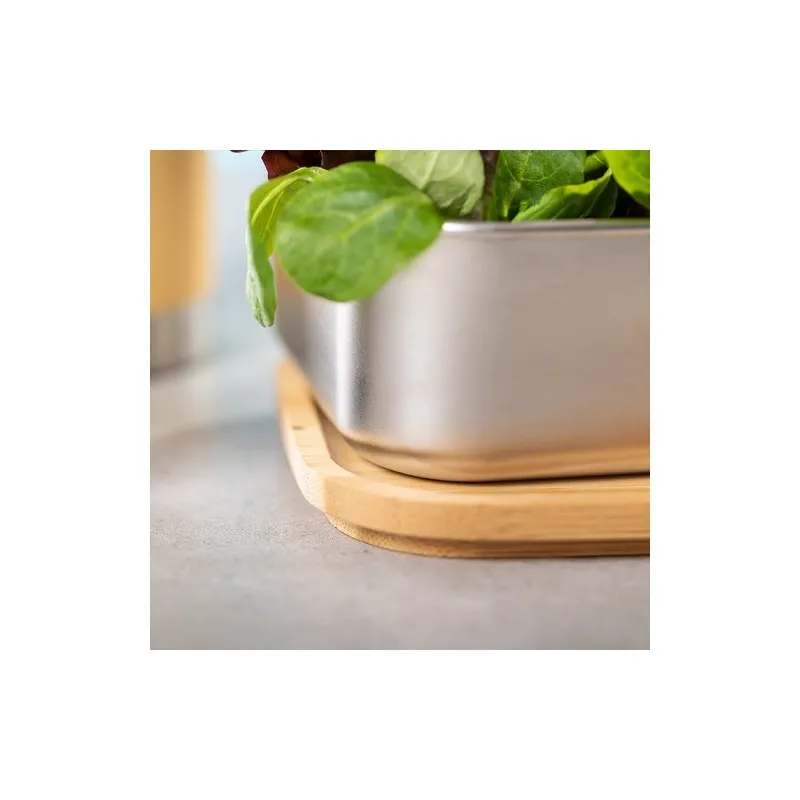 Gamelle Écologique Personnalisée - Lunch Box pas cher Sariul Matières : bambou Couleurs : naturel personnalisation rapide en Fra