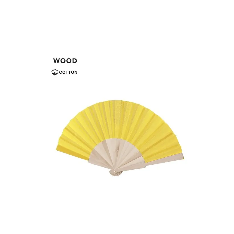 Éventail personnalisé Folklore Couleurs : blanc cadeau collaborateur premium