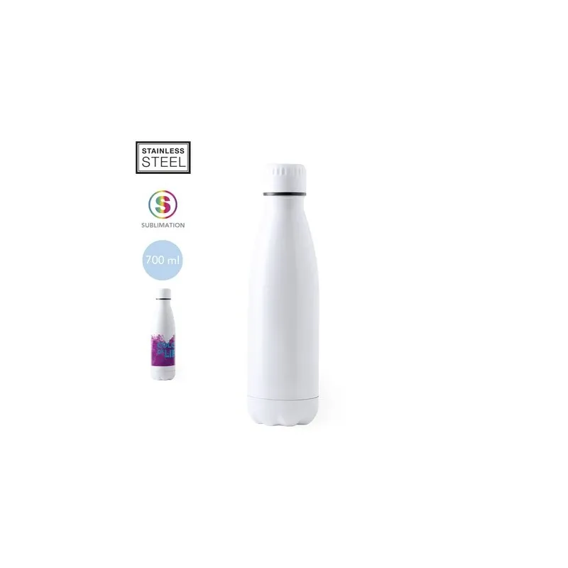 Gourde Écologique 700ml en Acier Inoxydable Personnalisée Bayron Matières : nylon Couleurs : noir personnalisable avec votre log