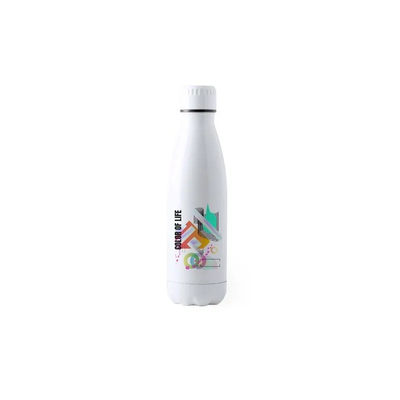 Gourde Écologique 700ml en Acier Inoxydable Personnalisée Bayron Matières : nylon Couleurs : noir goodies publicitaire événement