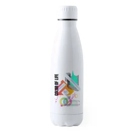 Gourde Écologique 700ml en Acier Inoxydable Personnalisée Bayron Matières : nylon Couleurs : noir goodies publicitaire événement