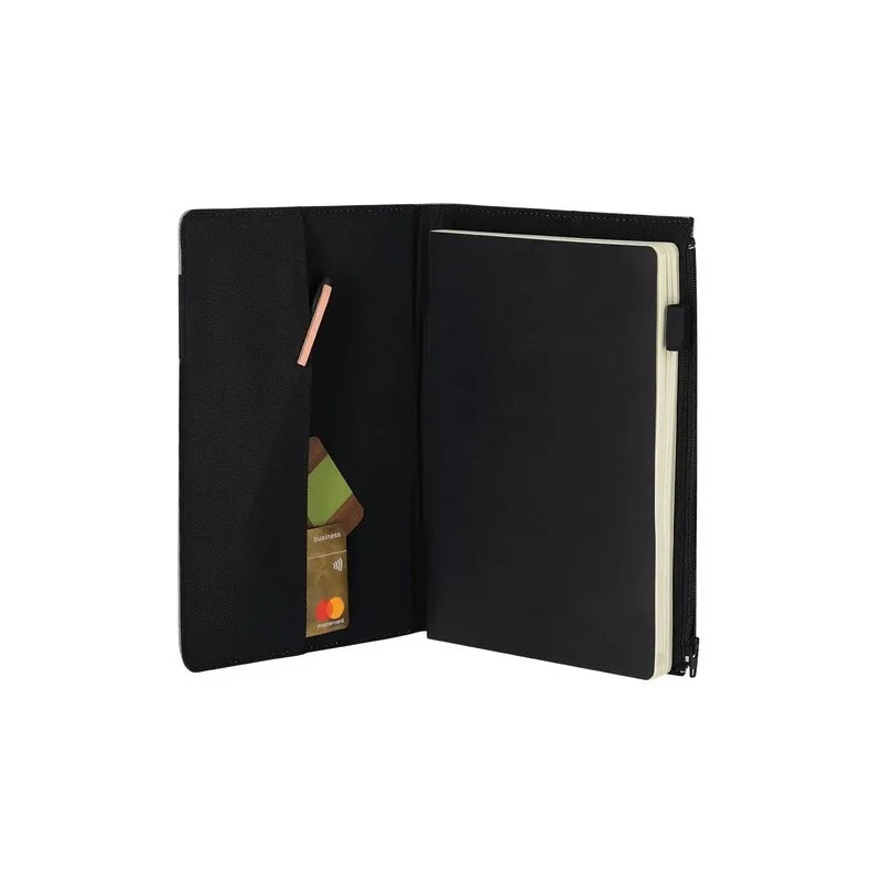 Bloc-notes étui personnalisé pas cher Katz Matières : polypropylène (PP) Couleurs : vert goodies publicitaire événementiel