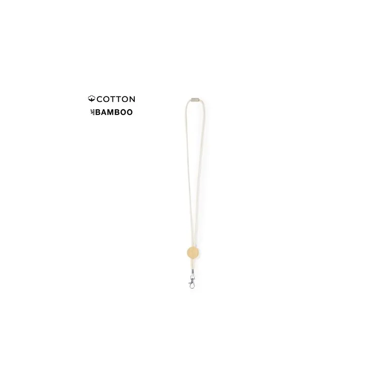 Lanyard Écologique Personnalisable de Gibons Matières : coton Couleurs : orange