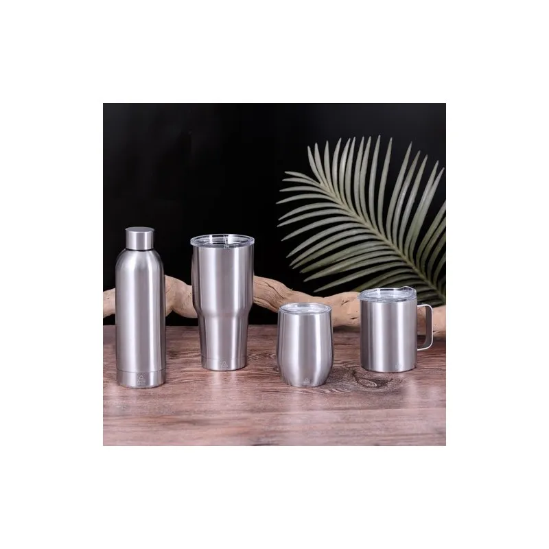 Mug Isotherme Écologique Personnalisé Thermique Yarton Matières : carton Couleurs : gris impression haute définition