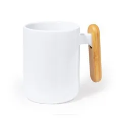 Tasse en Céramique Écologique avec Poignée en Bambou Personnalisée Mystral Matières : ABS Couleurs : vert