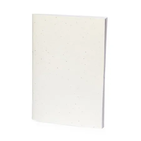 Cahier Écologique Ensemencé Personnalisé Derna Matières : alliage de zinc Couleurs : argenté cadeau entreprise pas cher