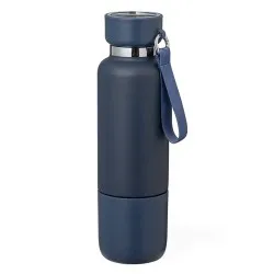 Bouteille Isotherme Écologique Personnalisée 550ml - Flautrok Matières : polyester Couleurs : bleu