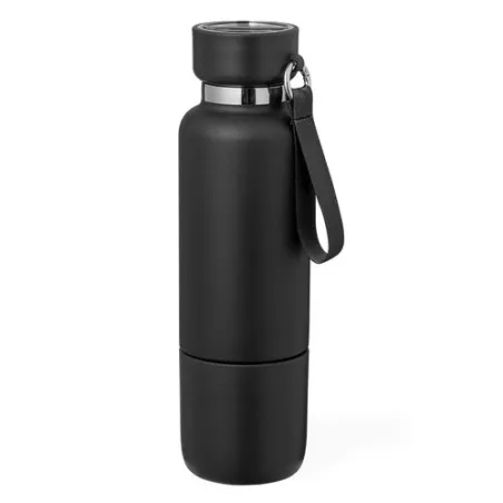 Bouteille Isotherme Écologique Personnalisée 550ml - Flautrok Matières : polyester Couleurs : bleu goodies publicitaire durable
