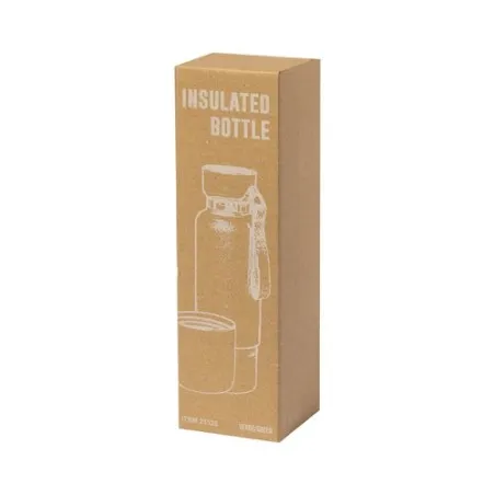 Bouteille Isotherme Écologique Personnalisée 550ml - Flautrok Matières : polyester Couleurs : bleu accessoire événementiel uniqu